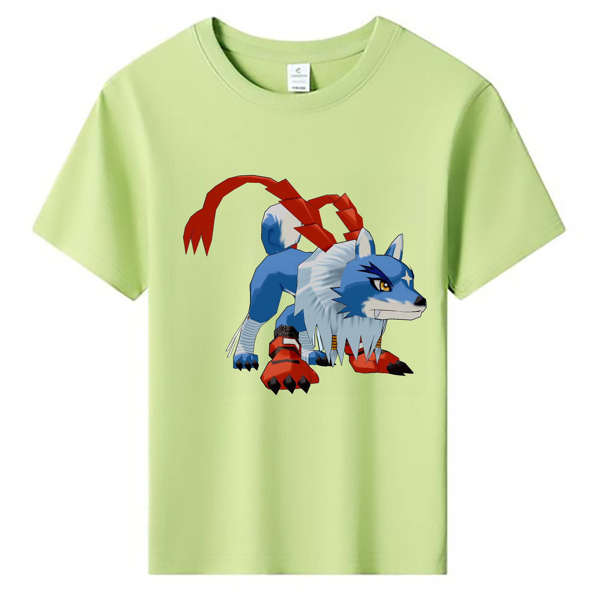 （画像用） Digimon デジタルモンスター/デジモン 綿100％キッズTシャツ（フロントプリント）